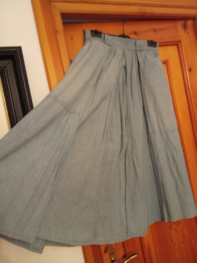 Falda vaquera vintage azul