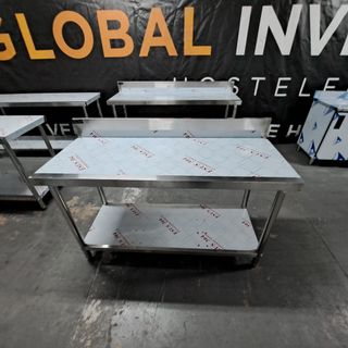 Mesa de trabajo acero inoxidable mural