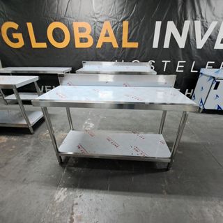 Mesa de trabajo acero inoxidable mural