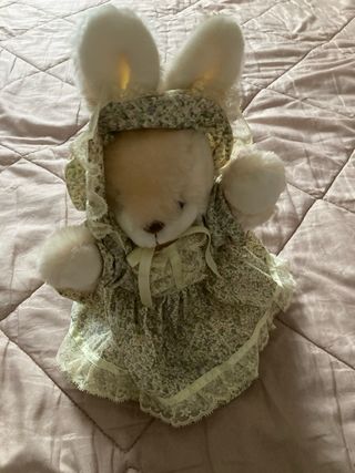 Peluche coniglio vestito floreale