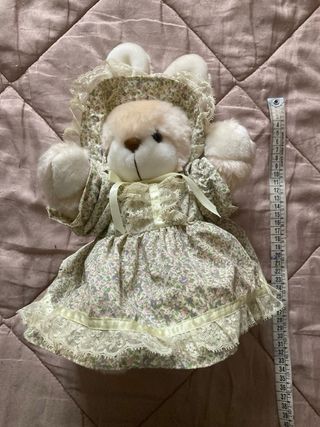 Peluche coniglio vestito floreale