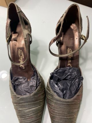 Zapatos de tacón verdes talla 37