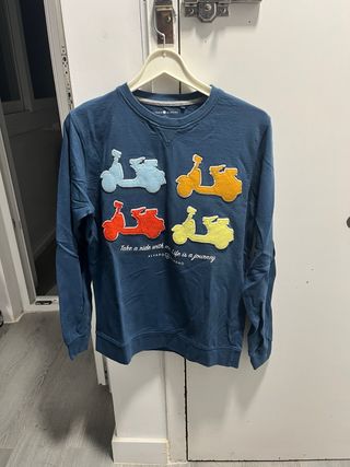 Sudadera Alvaro Moreno Motos Azul Multicolor