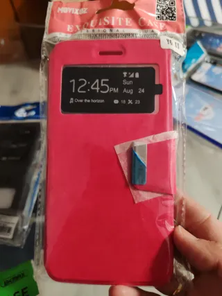 Custodia Huawei Y6 MOVIXOZ Rosa con finestra