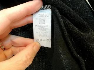 Cardigan e top vintage nero taglia S