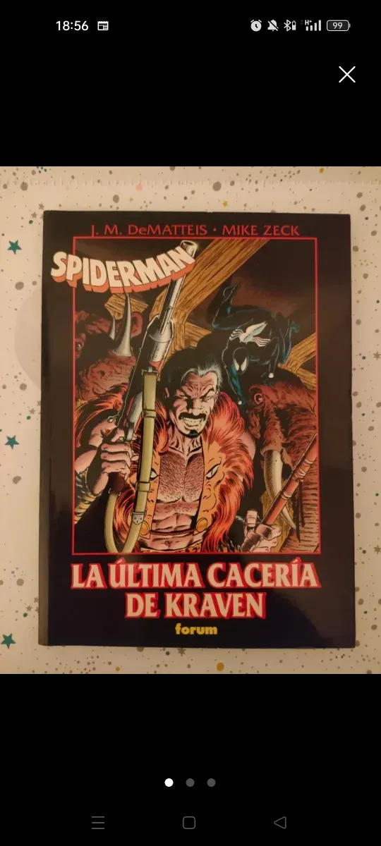 Ultima cacería de Kraven y saga traje alienígena