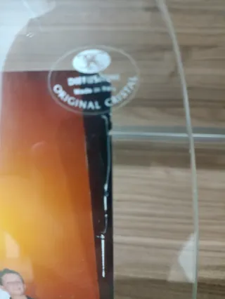 Cornice cristallo e argento decorata