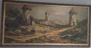 Cuadro Carlos Nadal Paisaje Molinos