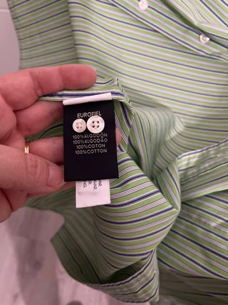 Camisa Pedro del Hierro verde rayas