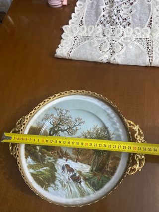 Bandeja antigua porcelana española