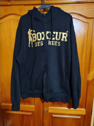 Sudadera Boxeur Des Rues Negra Dorada