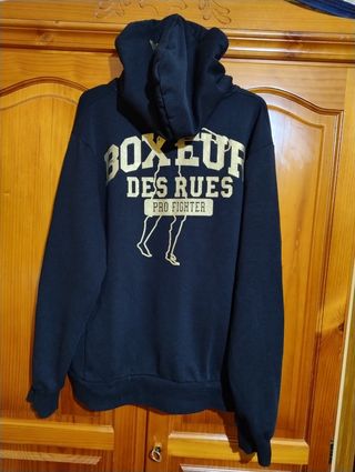 Sudadera Boxeur Des Rues Negra Dorada