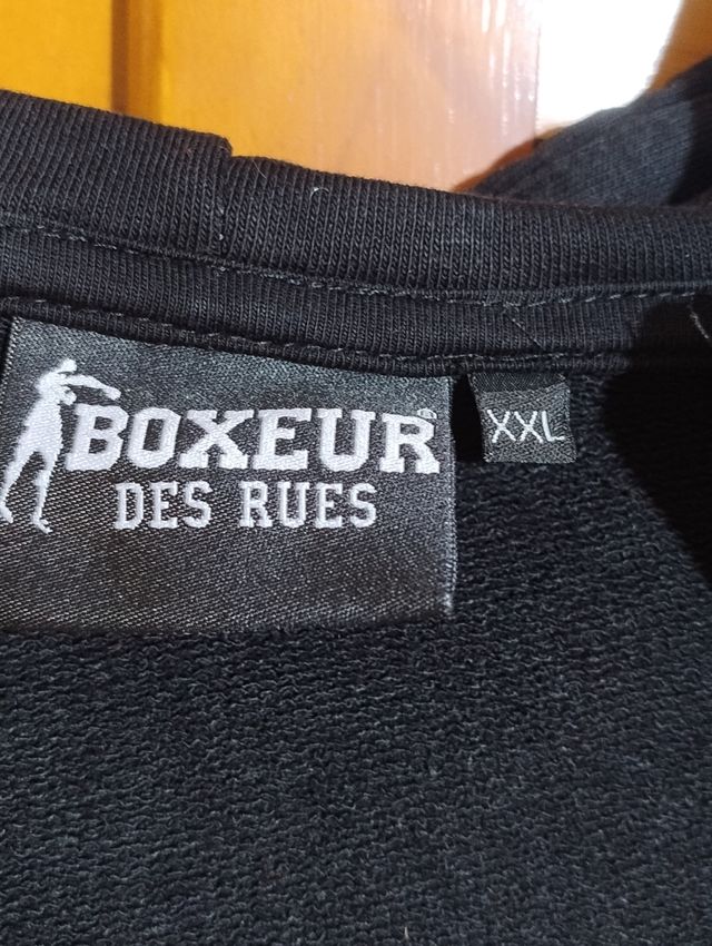 Sudadera Boxeur Des Rues Negra Dorada