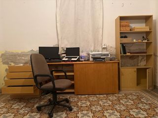 Conjunto Escritorio, Silla, Cajonera y Estantería