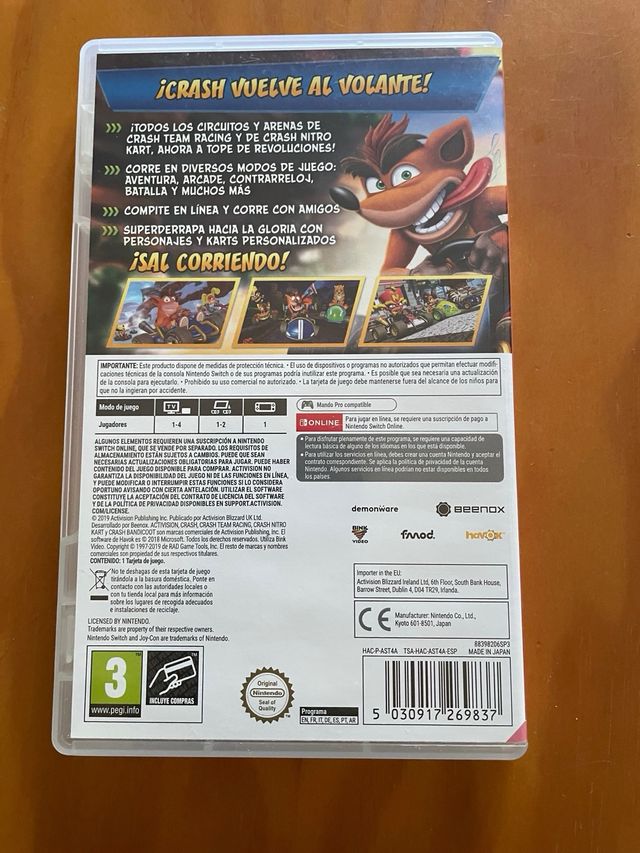 Crash Team Racing Nitro-Fueled Nintendo Switch