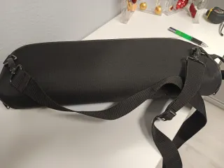 Funda negra para instrumento musical