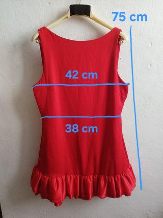Mini abito size M rosso