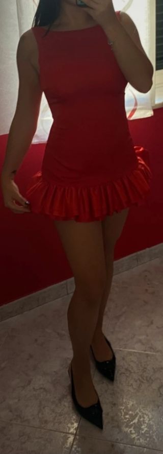 Mini abito size M rosso