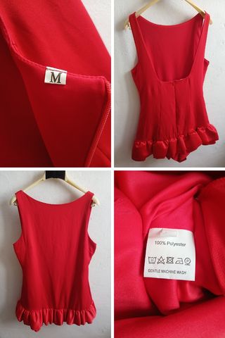 Mini abito size M rosso