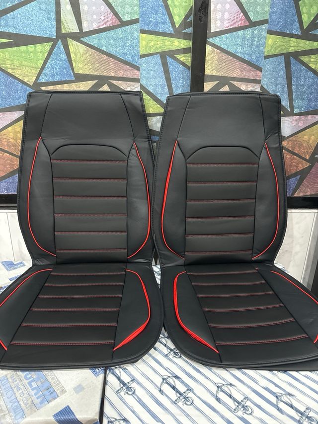 Fundas Asiento Coche Negras/Rojas