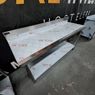 Mesa de trabajo acero inoxidable mural