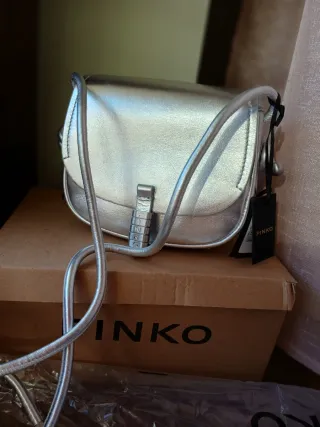 Borsa Pinko Love Bag 2024 Argento