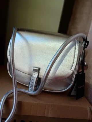 Borsa Pinko Love Bag 2024 Argento