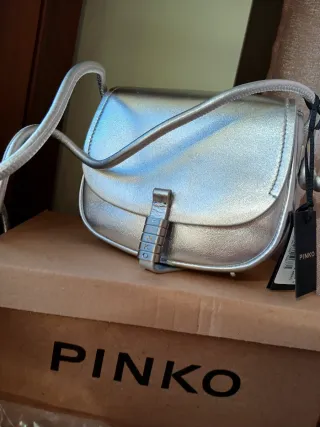 Borsa Pinko Love Bag 2024 Argento