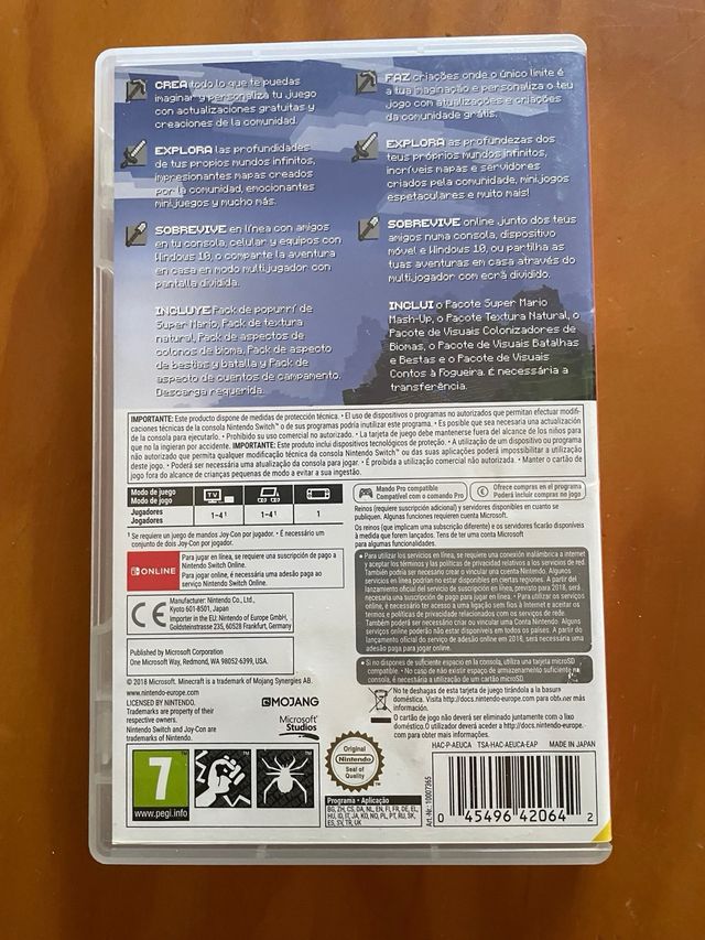 Minecraft per Nintendo Switch