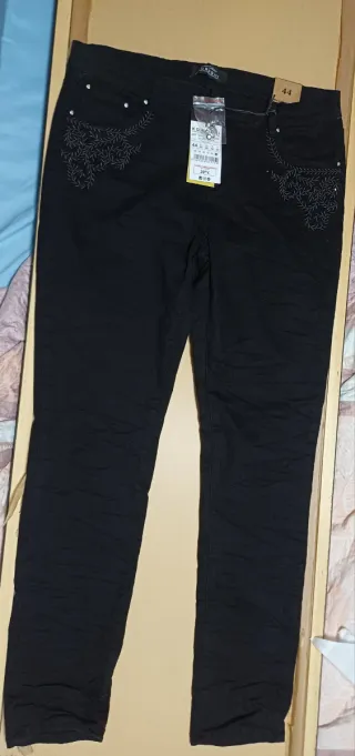 Pantalón vaquero Koroshi negro talla 44