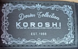 Pantalón vaquero Koroshi negro talla 44