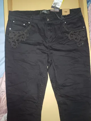 Pantalón vaquero Koroshi negro talla 44