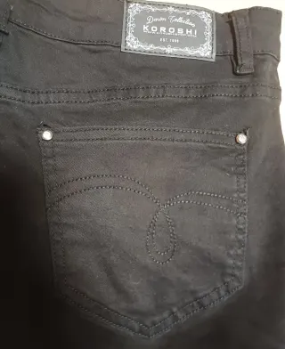Pantalón vaquero Koroshi negro talla 44