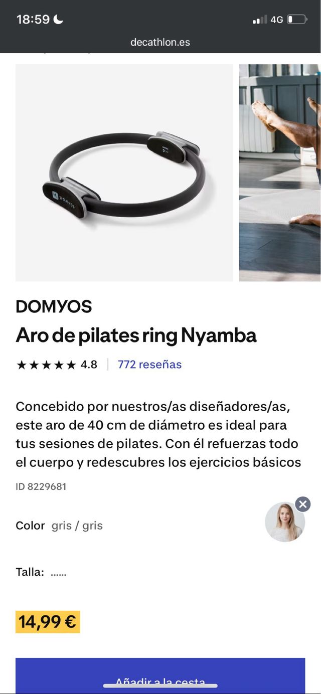 Aro Pilates Domyos Decathlon
