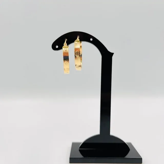 Pendientes Aro Tornillo 18K