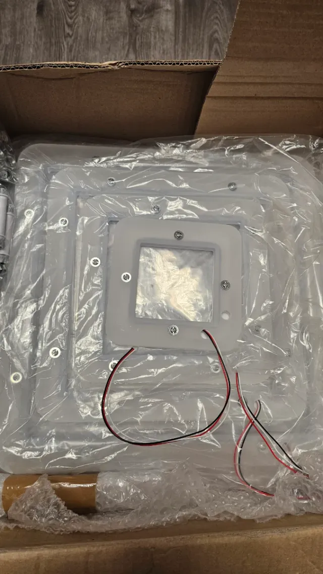 Lámpara LED Wifi Techo Moderna 8 Cuadros + Mando