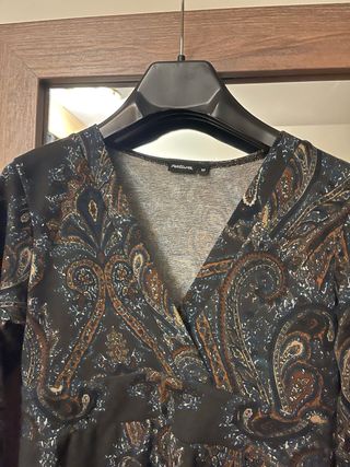 Vestido estampado paisley talla M