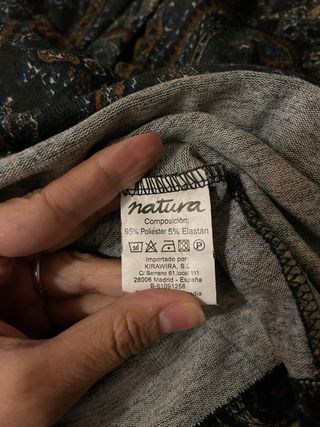 Vestido estampado paisley talla M