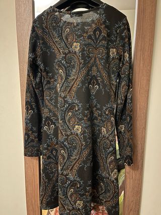 Vestido estampado paisley talla M