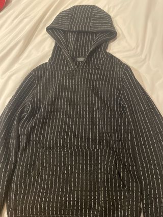 Sudadera Snipes Negra con Rayas Blancas