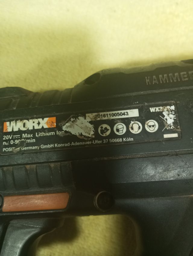 Taladro Percutor Worx 20V MAX Litio