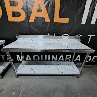 Mesa de trabajo acero inoxidable mural