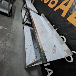 Mesa de trabajo acero inoxidable mural