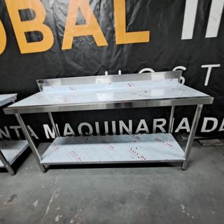 Mesa de trabajo acero inoxidable mural