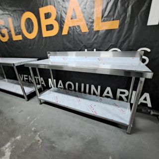 Mesa de trabajo acero inoxidable mural