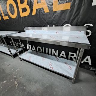 Mesa de trabajo acero inoxidable mural