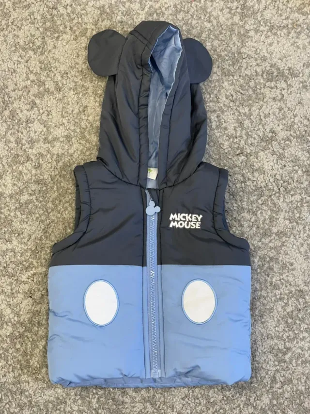 Chaleco Mickey Mouse niño con capucha
