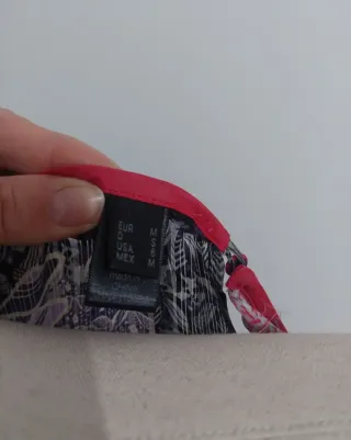 Blusa Mango Seda Estampada Talla M