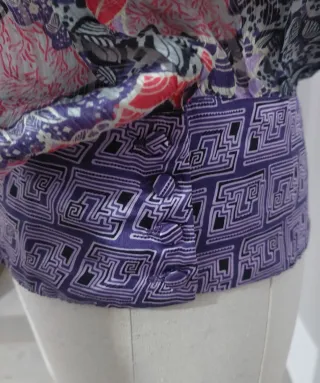 Blusa Mango Seda Estampada Talla M