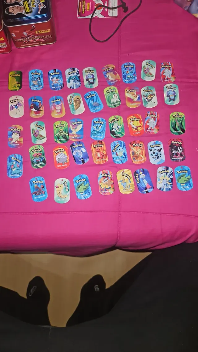 Láminas Pokémon Metálicas Metal tags
